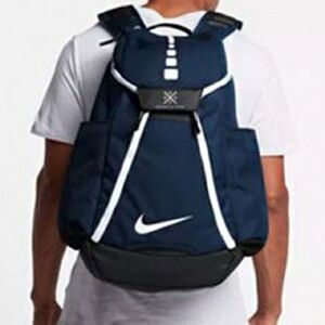 Nike Hoops Elite Max Air 2.0 Quad Zip Backpack Navy Blue BA5259-410 Basketball